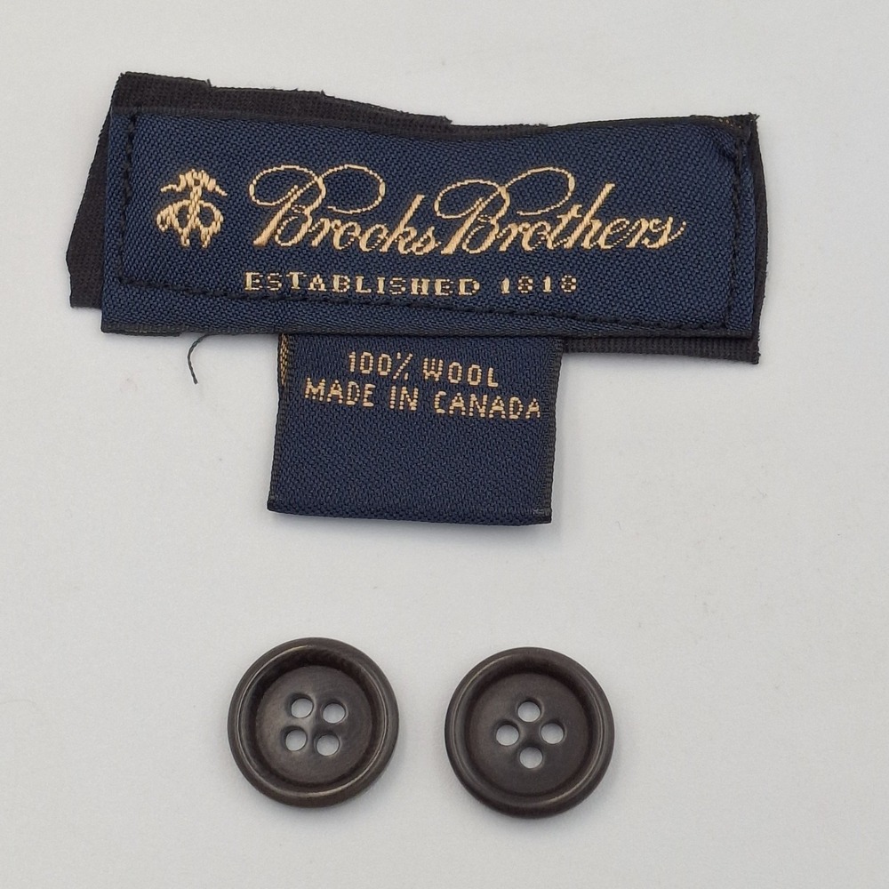 Set Of 2 Buttons Brooks Brothers Black‎ Replacement Dress Pants